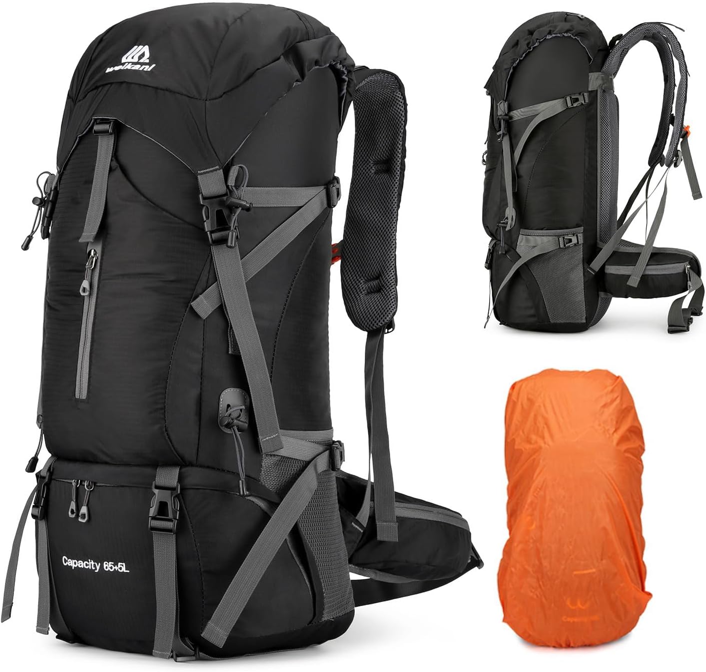 Waterproof 70L Hiking Backpack - Lightweight Comfort Design