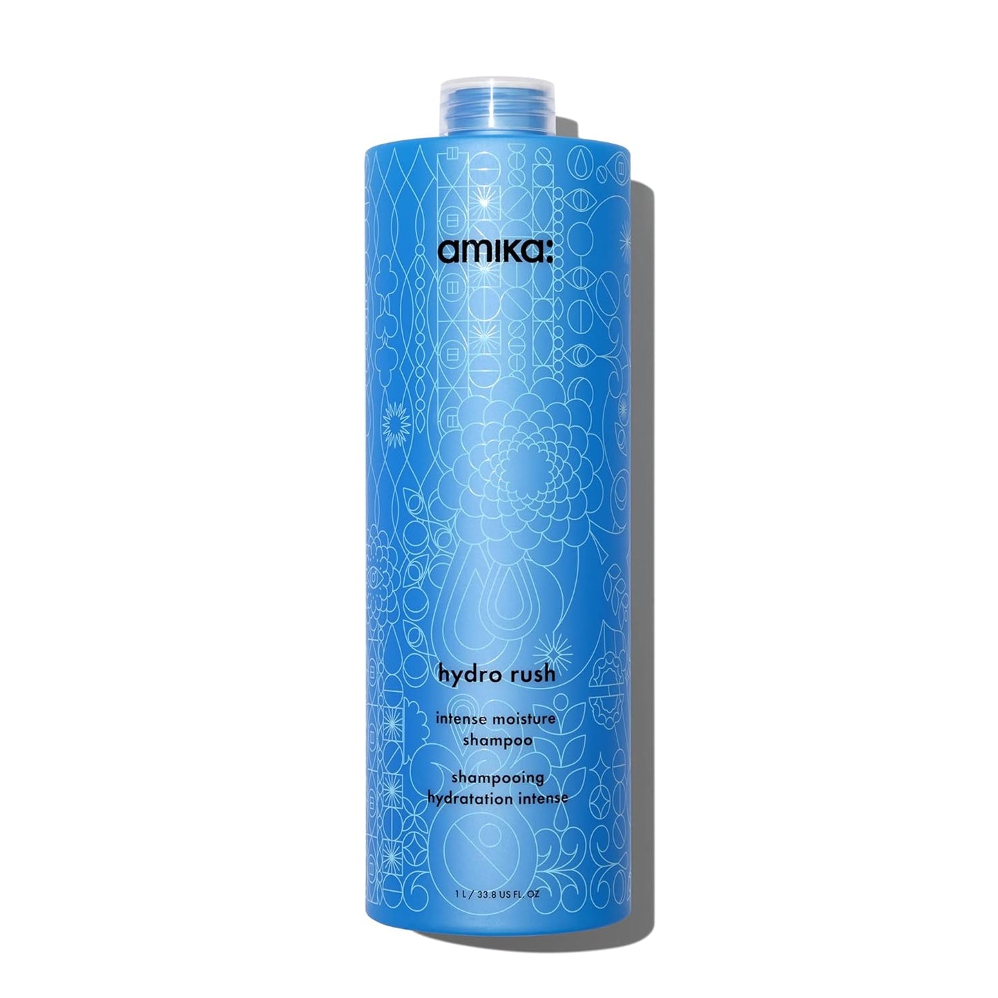 Amika Hydro Rush Intense Moisture Shampoo with Hyaluronic Acid
