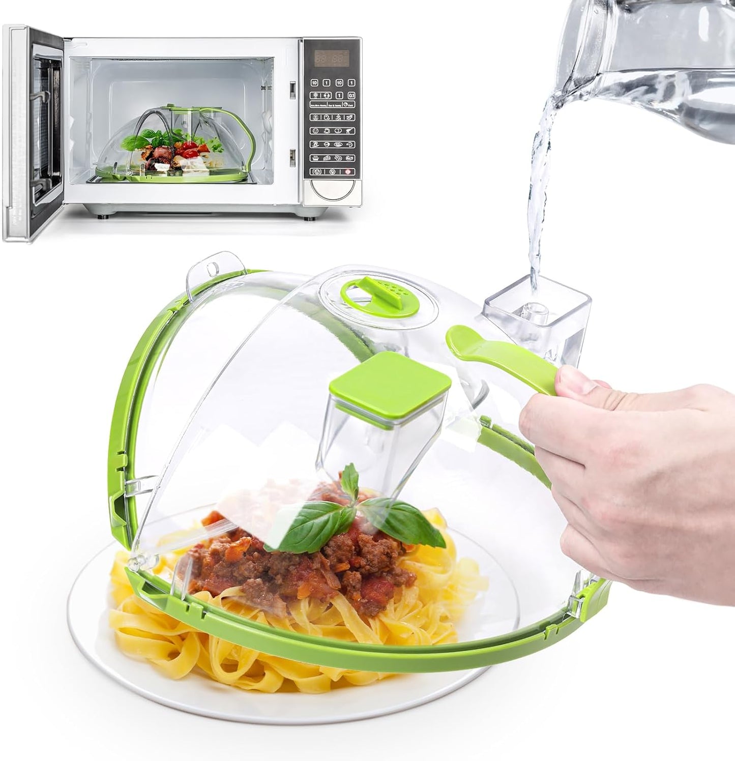 10 Flippable Microwave Cover - Easy Splatter Protection
