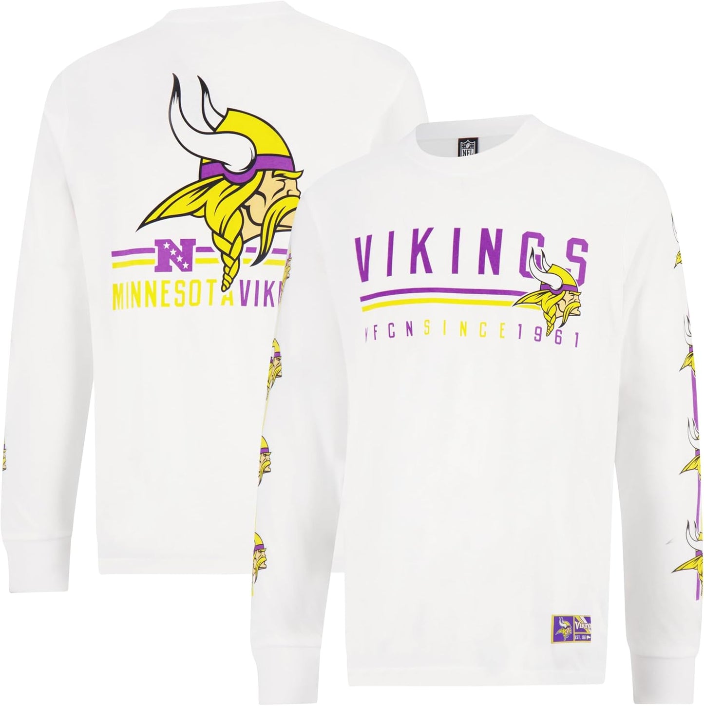 Ultra Game Men's NFL Official Long Sleeve T-Shirt for Fans