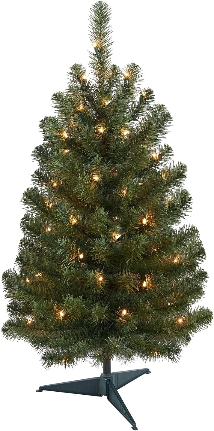 3 Feet Tabletop Christmas Tree with 50 Lights for Holidays