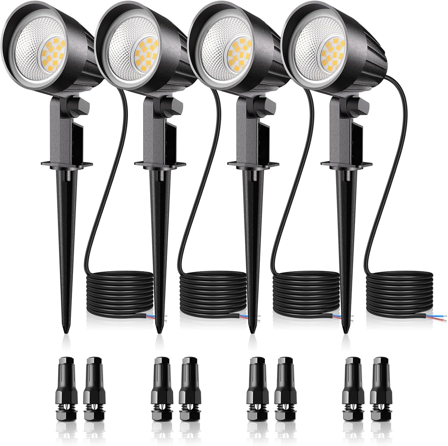 MEIKEE 7W Low Voltage LED Landscape Lights for Outdoor Use