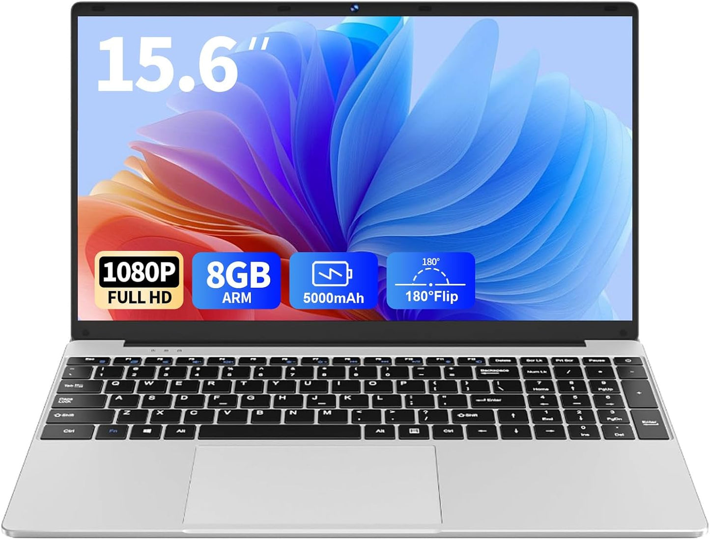 15.6 School Laptop with FHD Display and Long Battery Life
