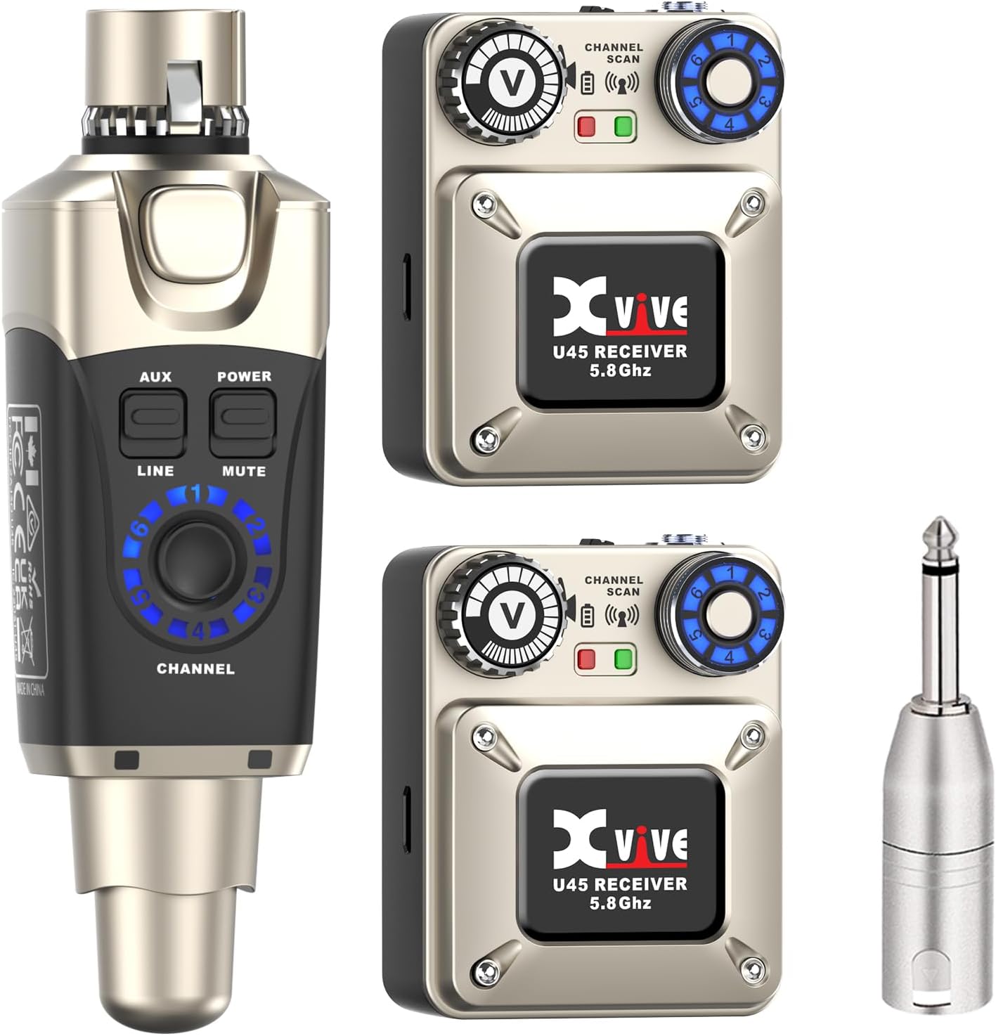 Xvive U45R2 Wireless in-Ear Monitor System for Musicians
