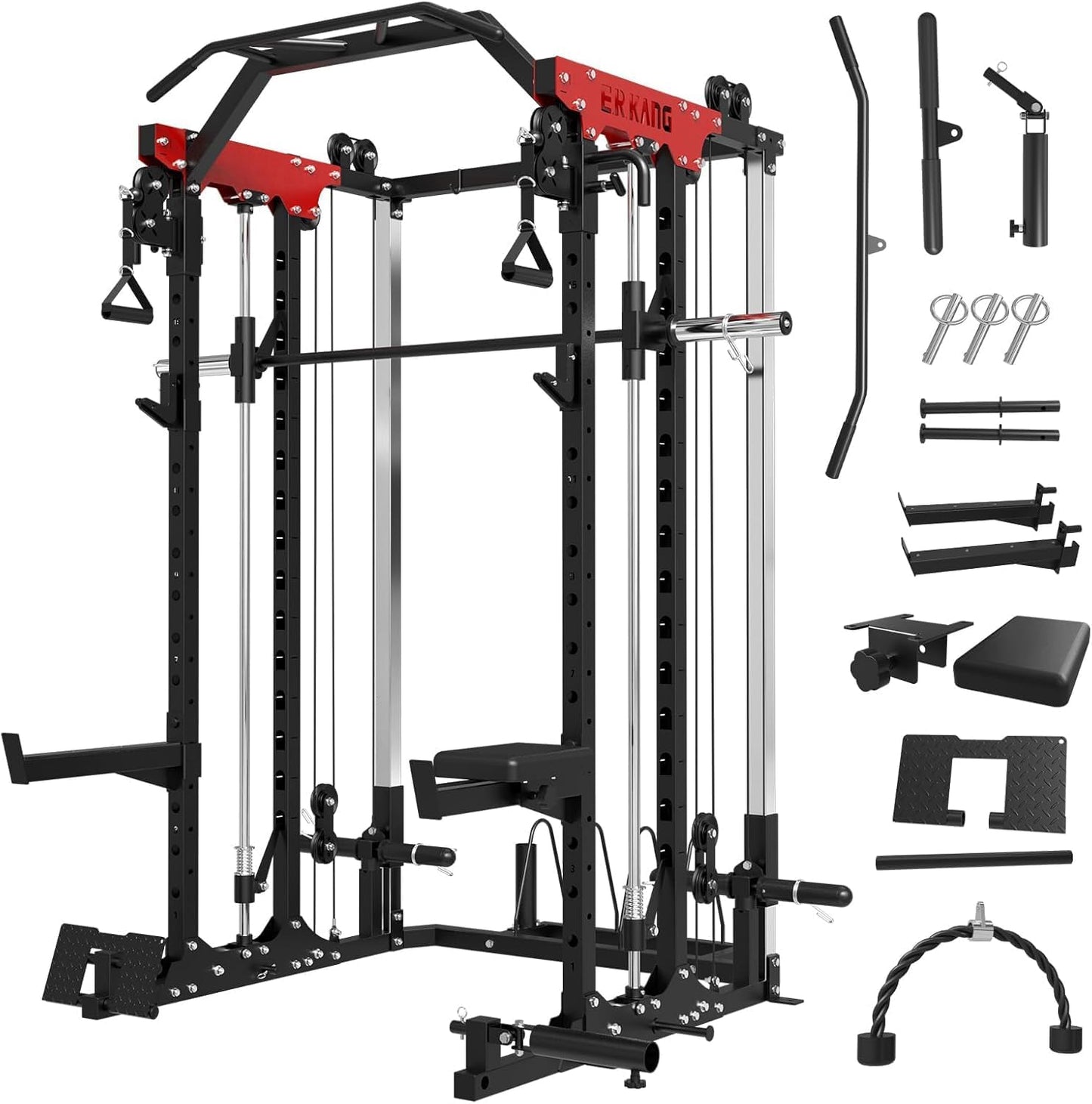Ultimate Home Gym Power Cage with Cable System