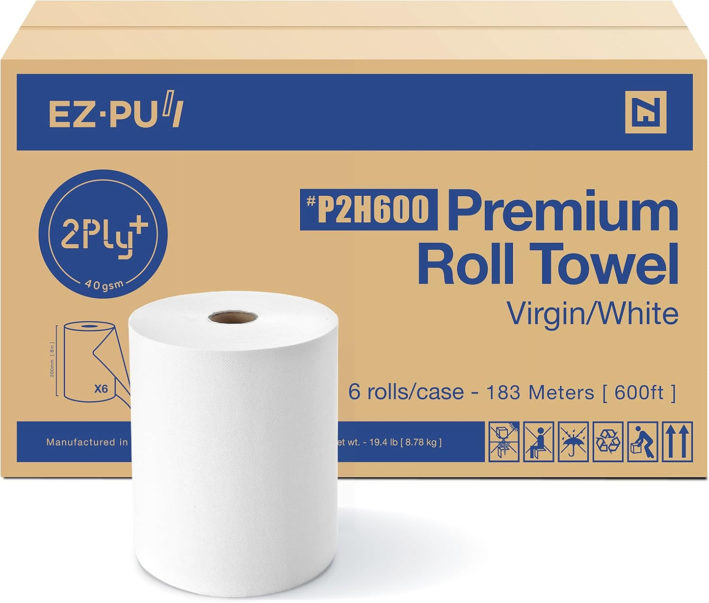EZ-Pull Premium Soft 2ply+ Hardwound Hand Towel Roll for You