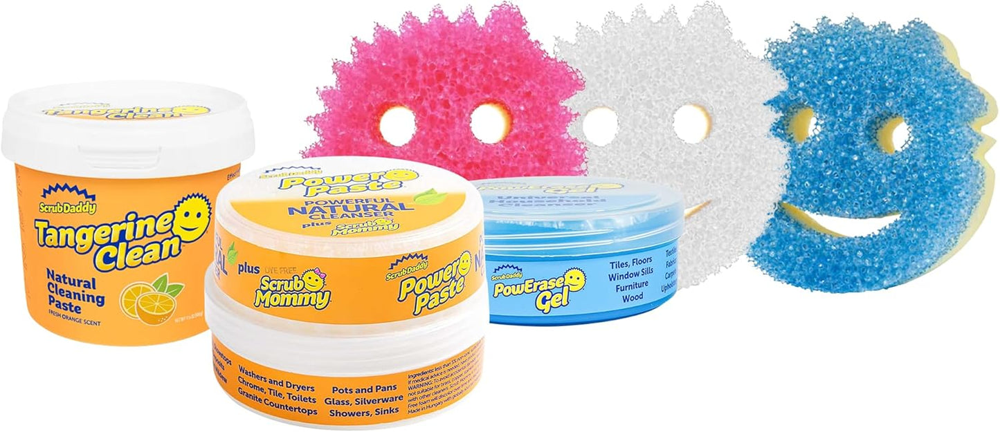 Scrub Daddy Sponges Bundle with PowerPaste & Cleaning Supplies