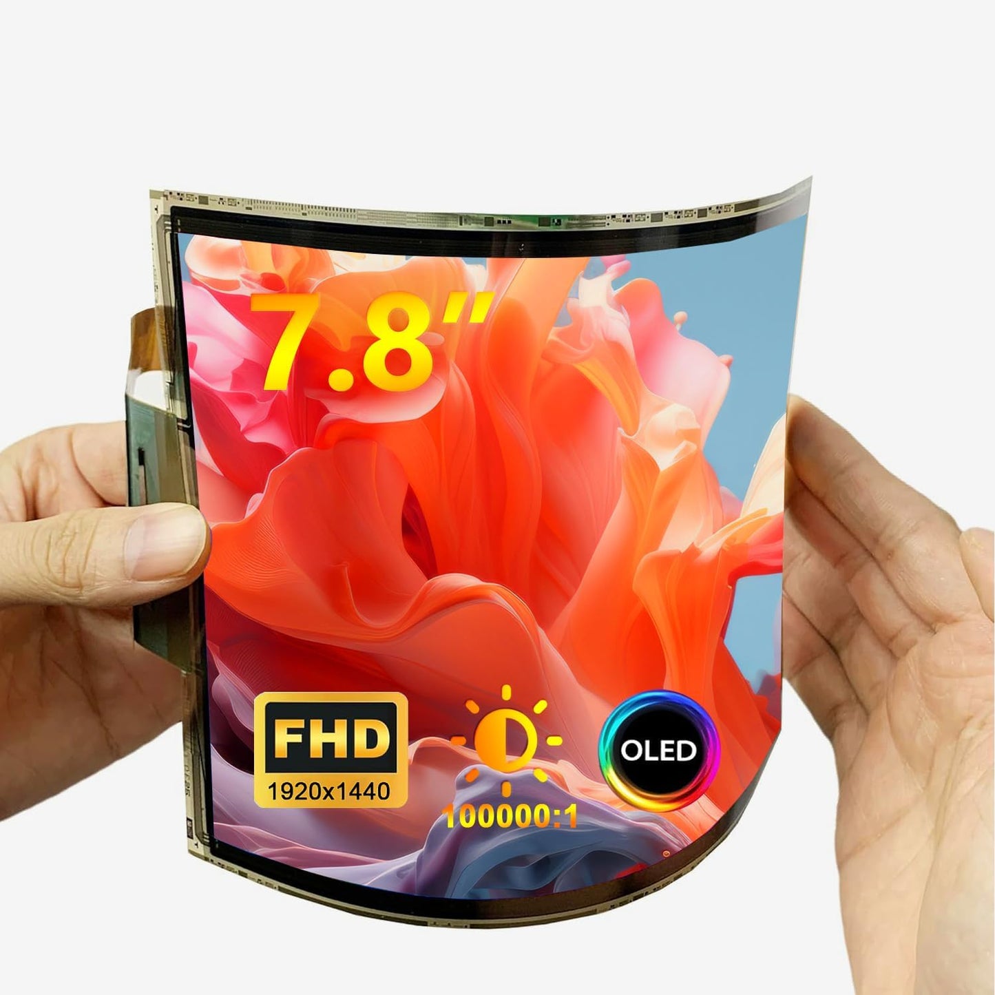 7.8 Flexible Bendable Screen FHD AMOLED - DIY Prototype Demo - HDMI Driver