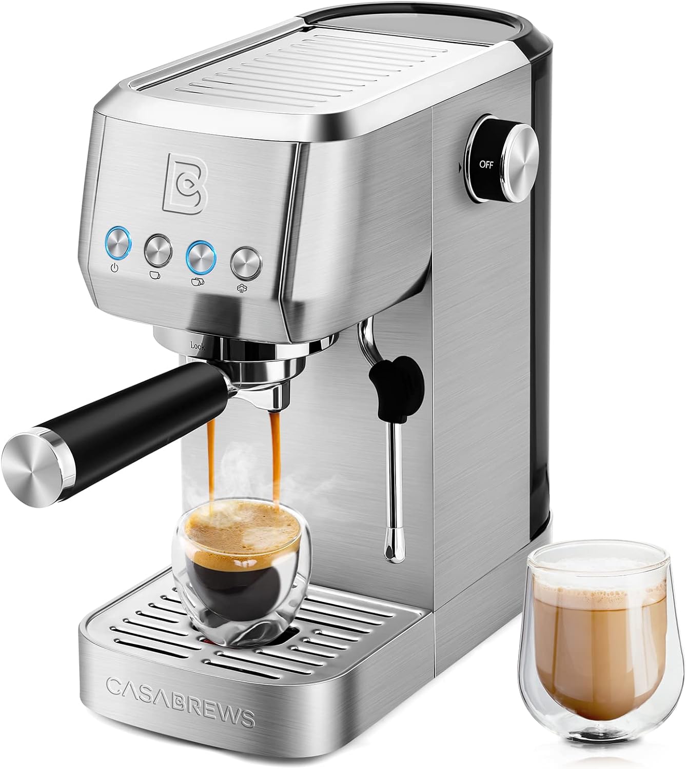 CASABREWS 3700 Espresso Machine: 20 Bar Power