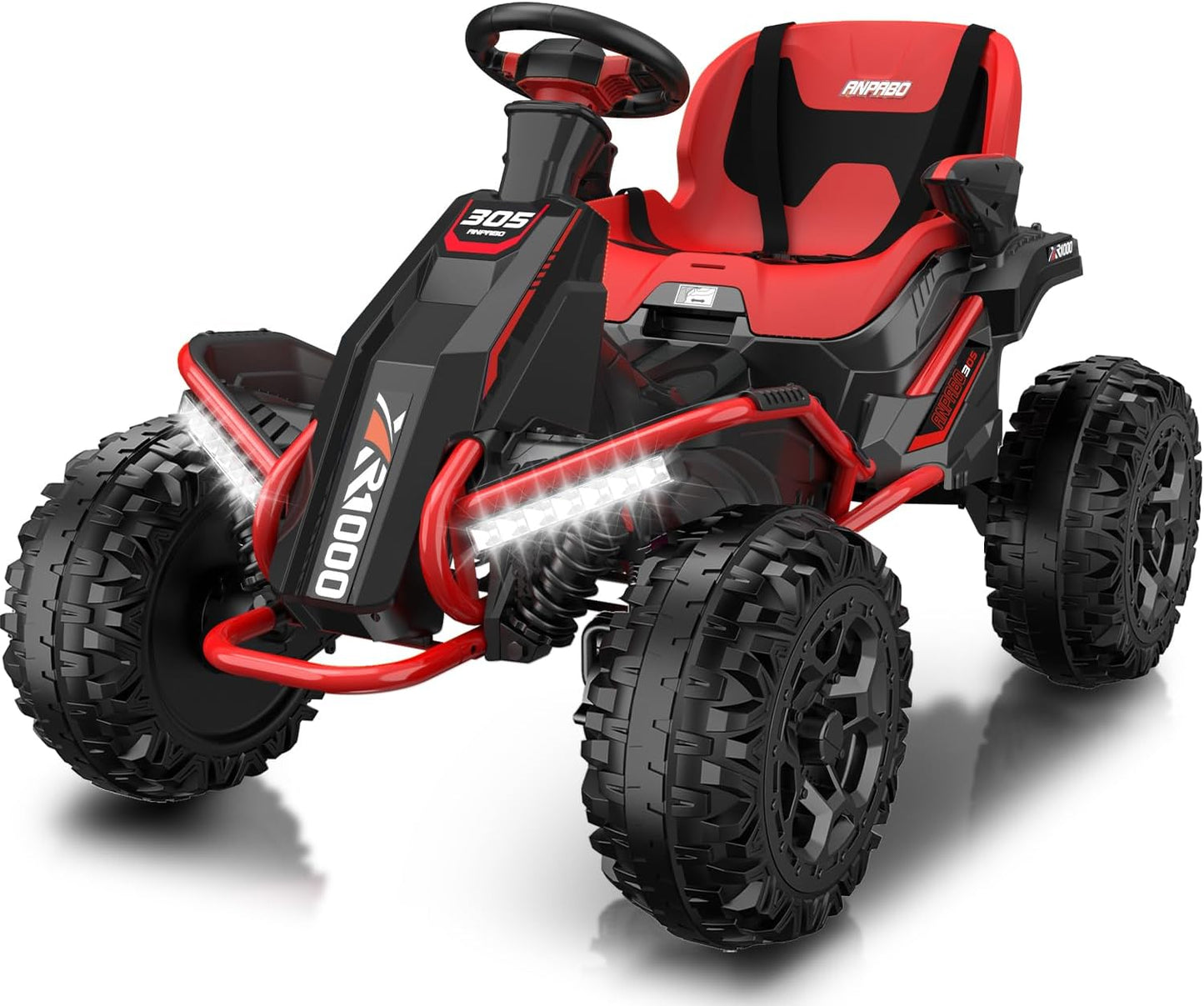 24V 4x4 Ride On Toy for Big Kids with Remote Control Features