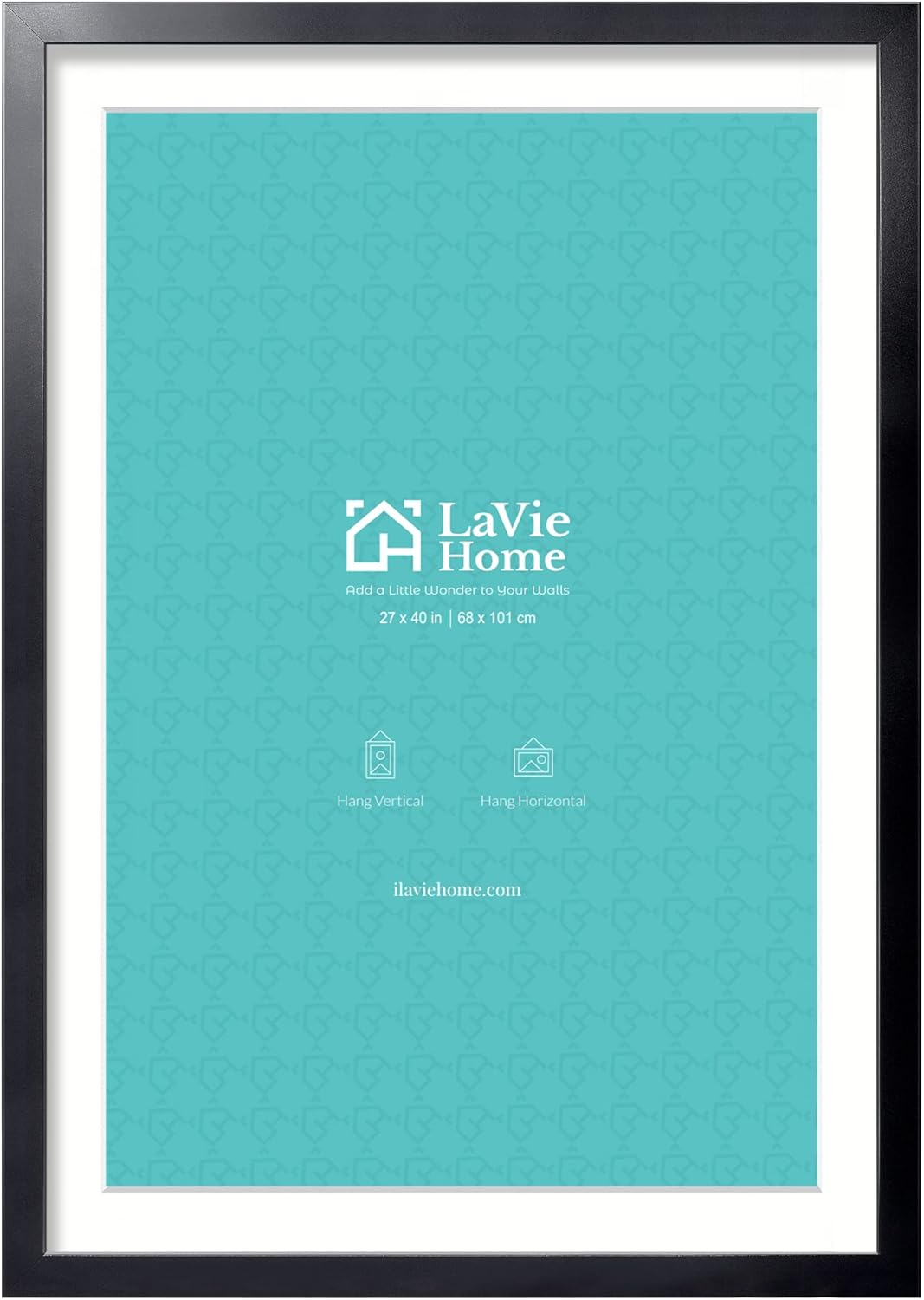 LaVie Home 27x40 Poster Frame Black for Pictures Display