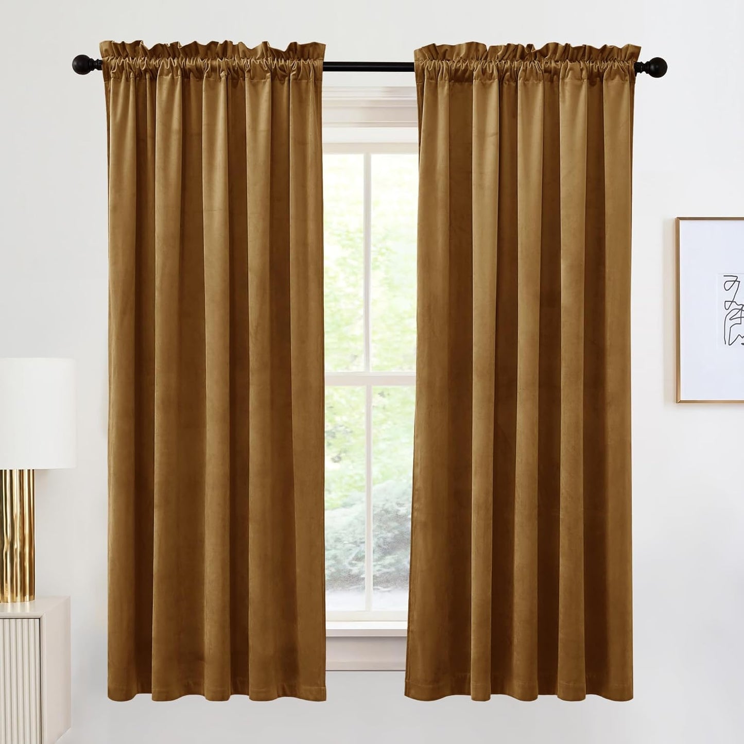 RYB HOME Super Luxury Velvet Curtains for Elegant Spaces