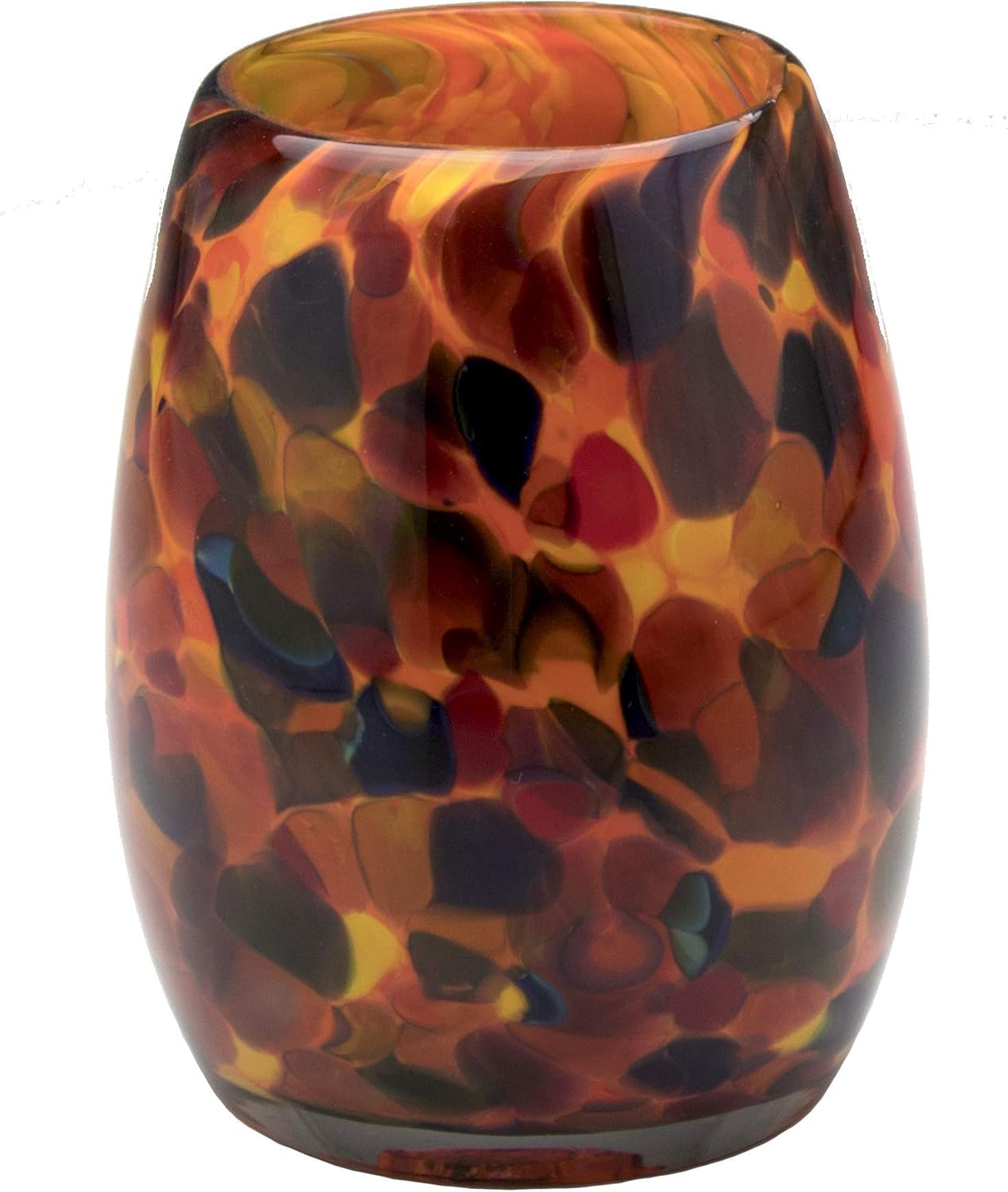 Handmade Blown Glass Votive Candle Holder for Home Decor