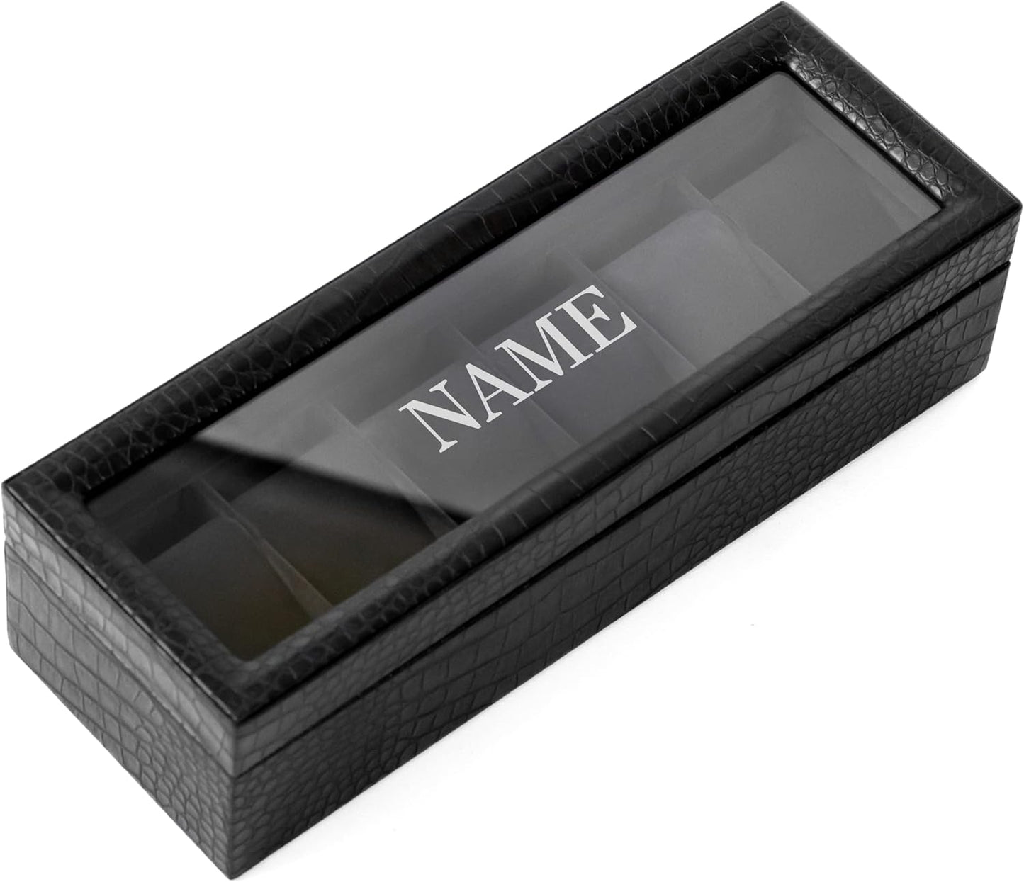 Monogram Crocodile Black Watch Box