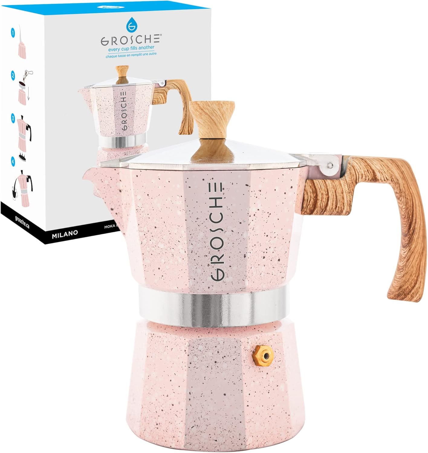 GROSCHE Milano Moka Pot: Perfect Stovetop Espresso Maker