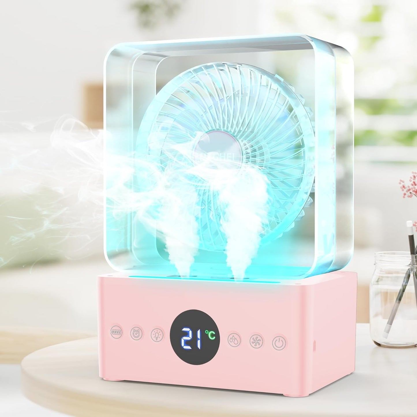 NEGHEI Portable Misting Fan - Cool Anywhere, Anytime