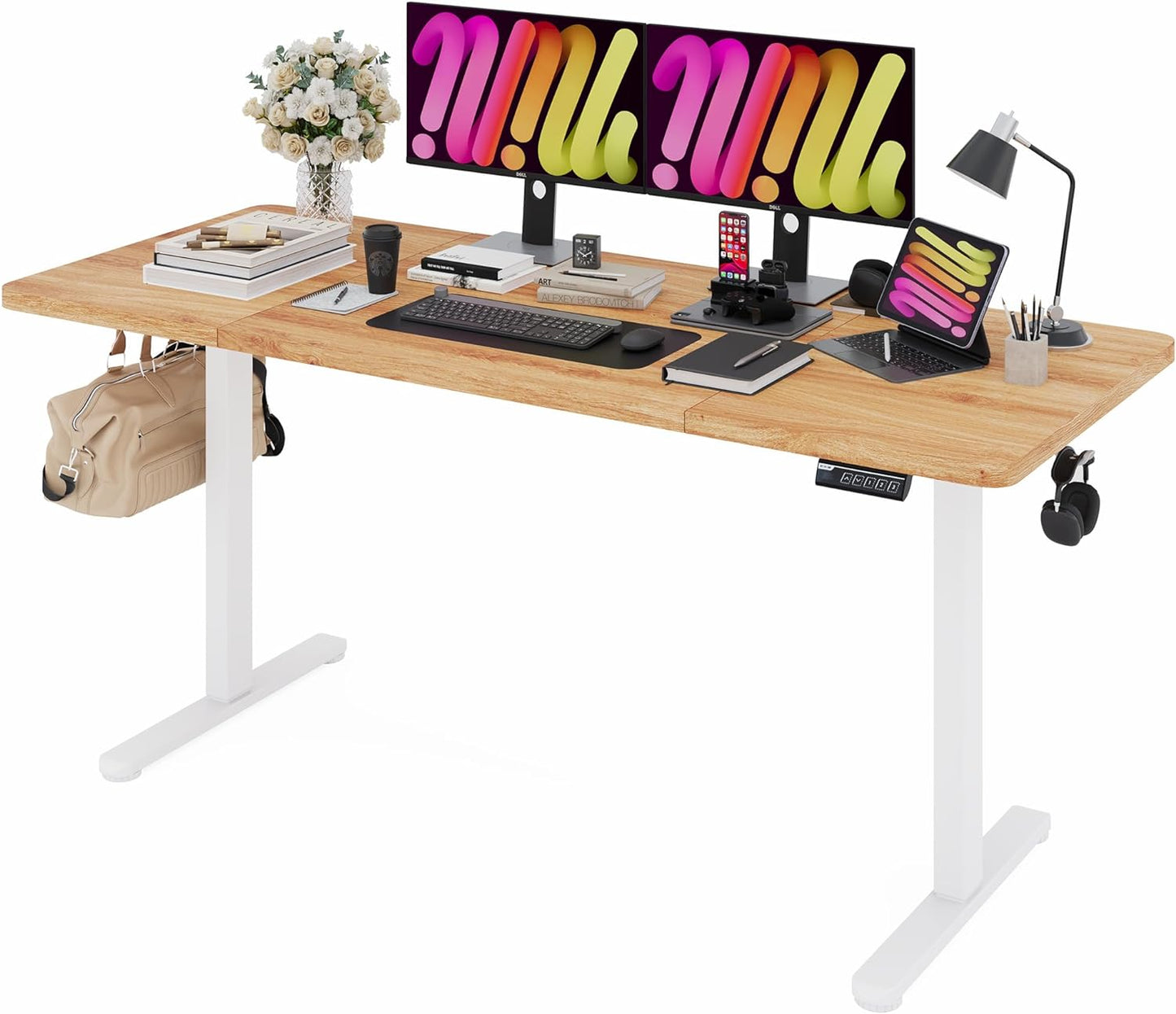 Monomi 63'' Electric Standing Desk - Ergonomic Sit Stand Desk