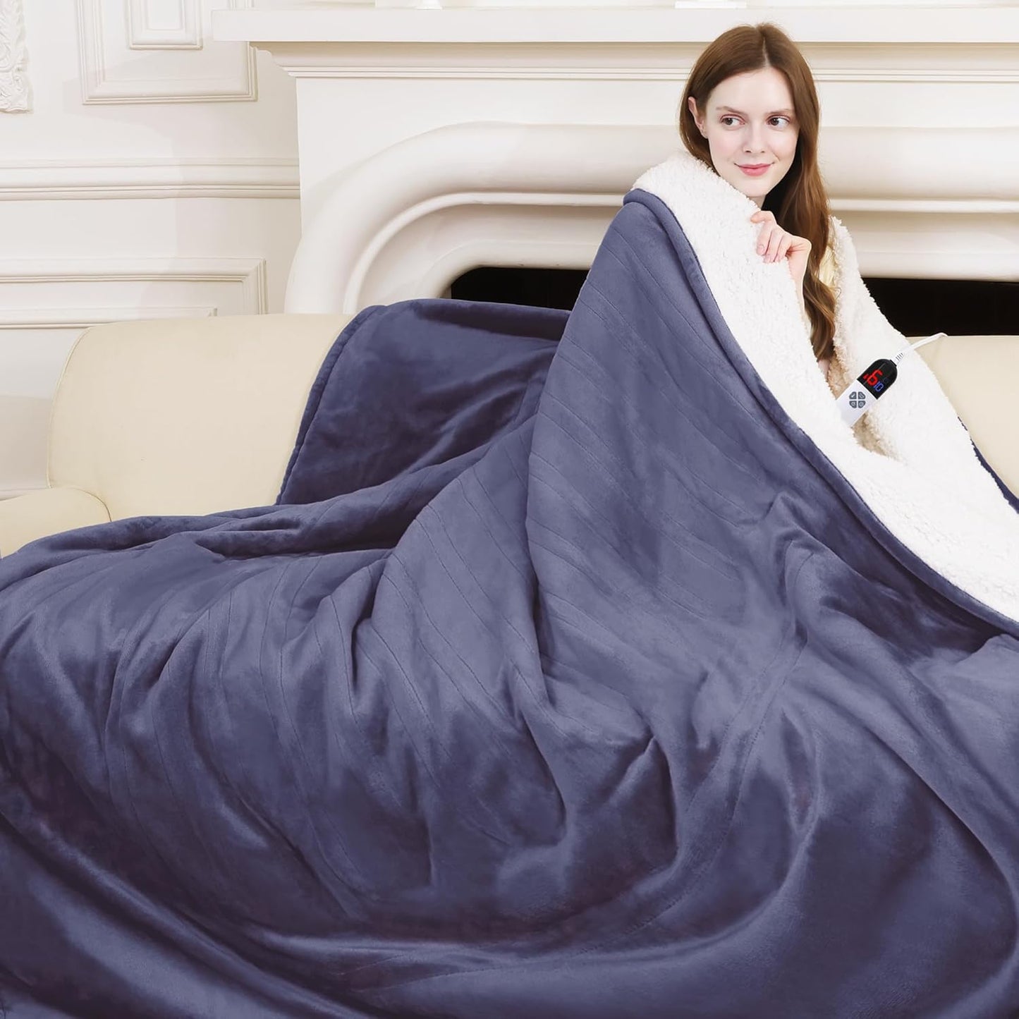Electric Blanket Full Size with 6 Heating Levels for Comfort