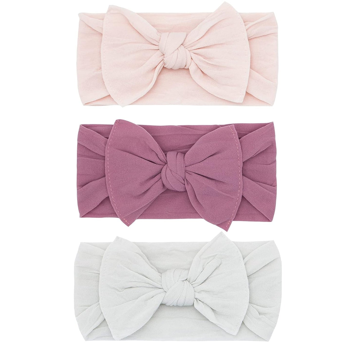 Baby Bling Bows - Classic Knot Nylon Headbands for Girls