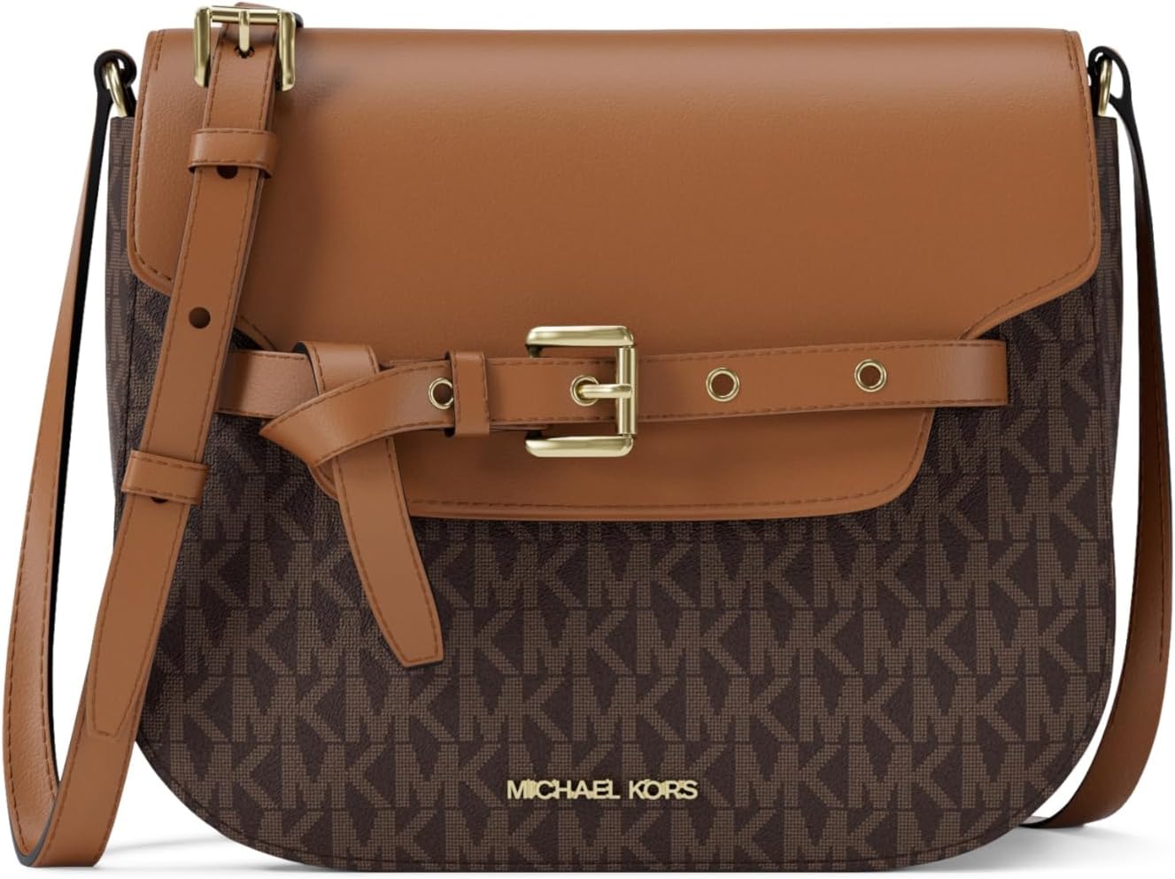 Michael Kors Emilia Small Saddle Crossbody Bag for Everyday Use