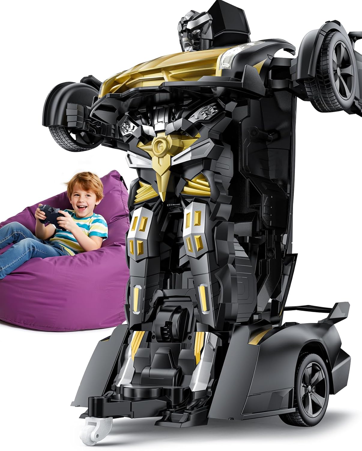 V992 Transform Remote Control Car - 2-in-1 Robot Toy for Kids