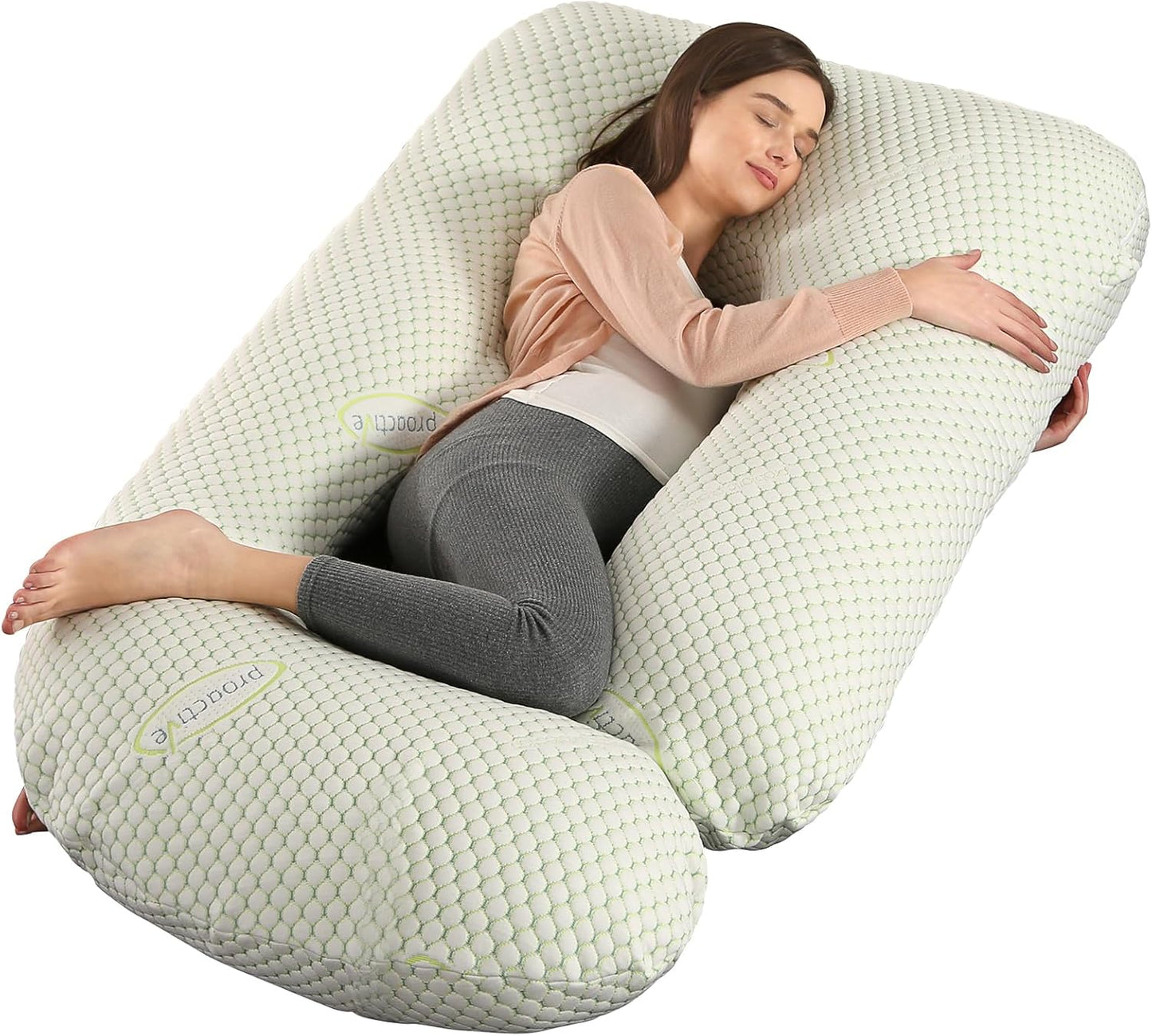 BATTOP Pregnancy Pillow for Sleeping - Full Body Maternity Support
