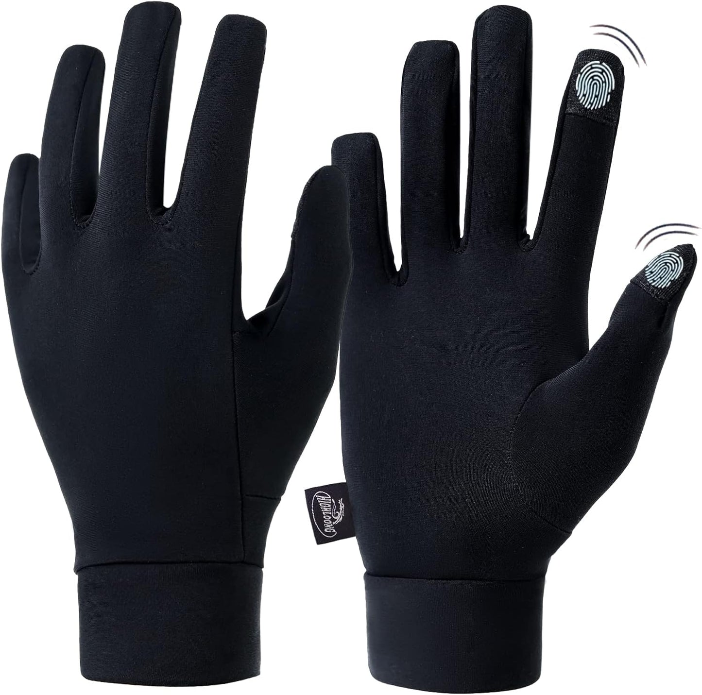 Thermal Touch Screen Glove Liners - Lightweight Warmth by HIGHLOONG