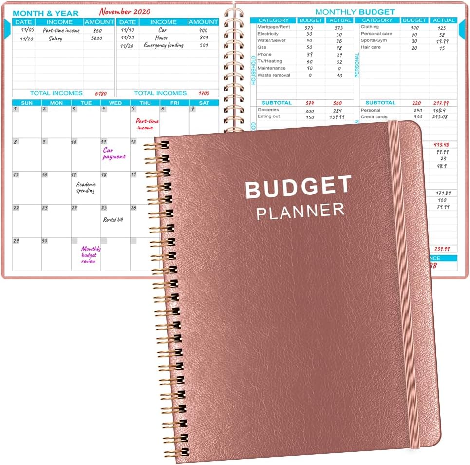 Budget Planner & Organizer: Control Your Money with Style! Large PU Leather Book