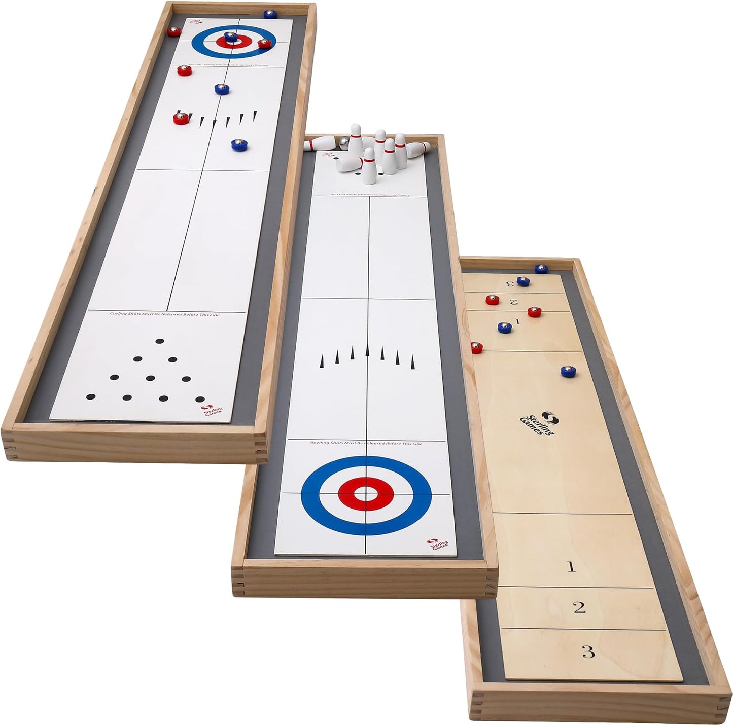 Tabletop Bowling Combo Set for Family Fun and Entertainment