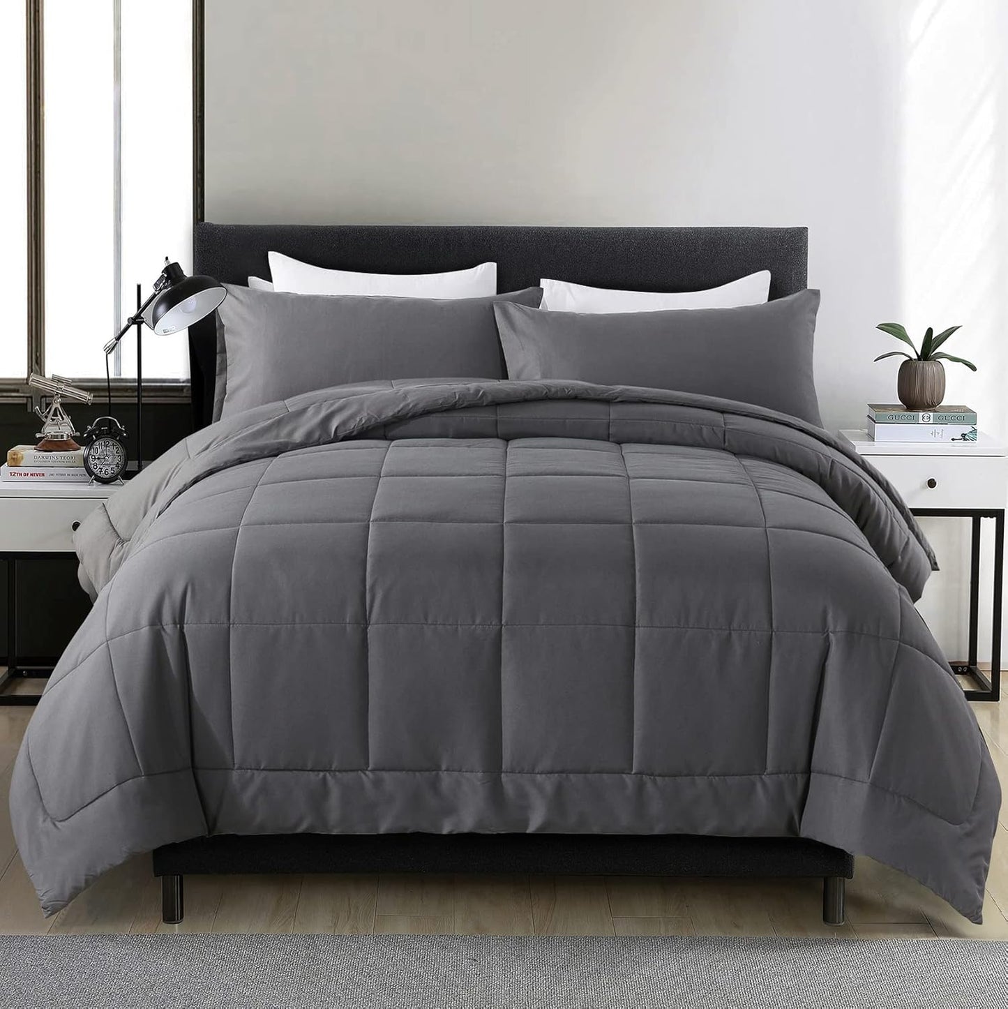 DOWNCOOL Twin Comforter Set - All Season Bedding Comforters