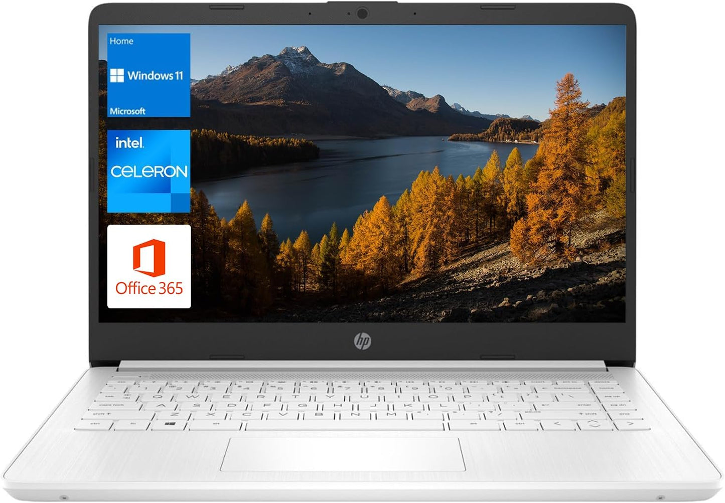 HP Portable Laptop with 14in HD Display for Students and Business