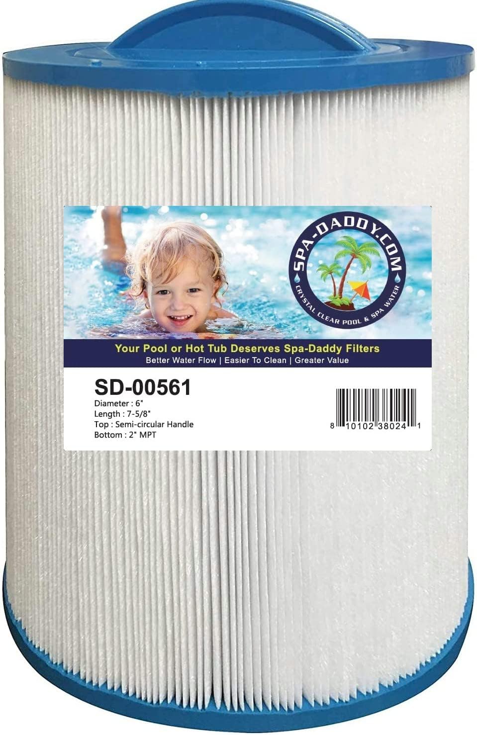 Spa-Daddy SD-00561 Filter - Artesian 6in D Spa Cartridge