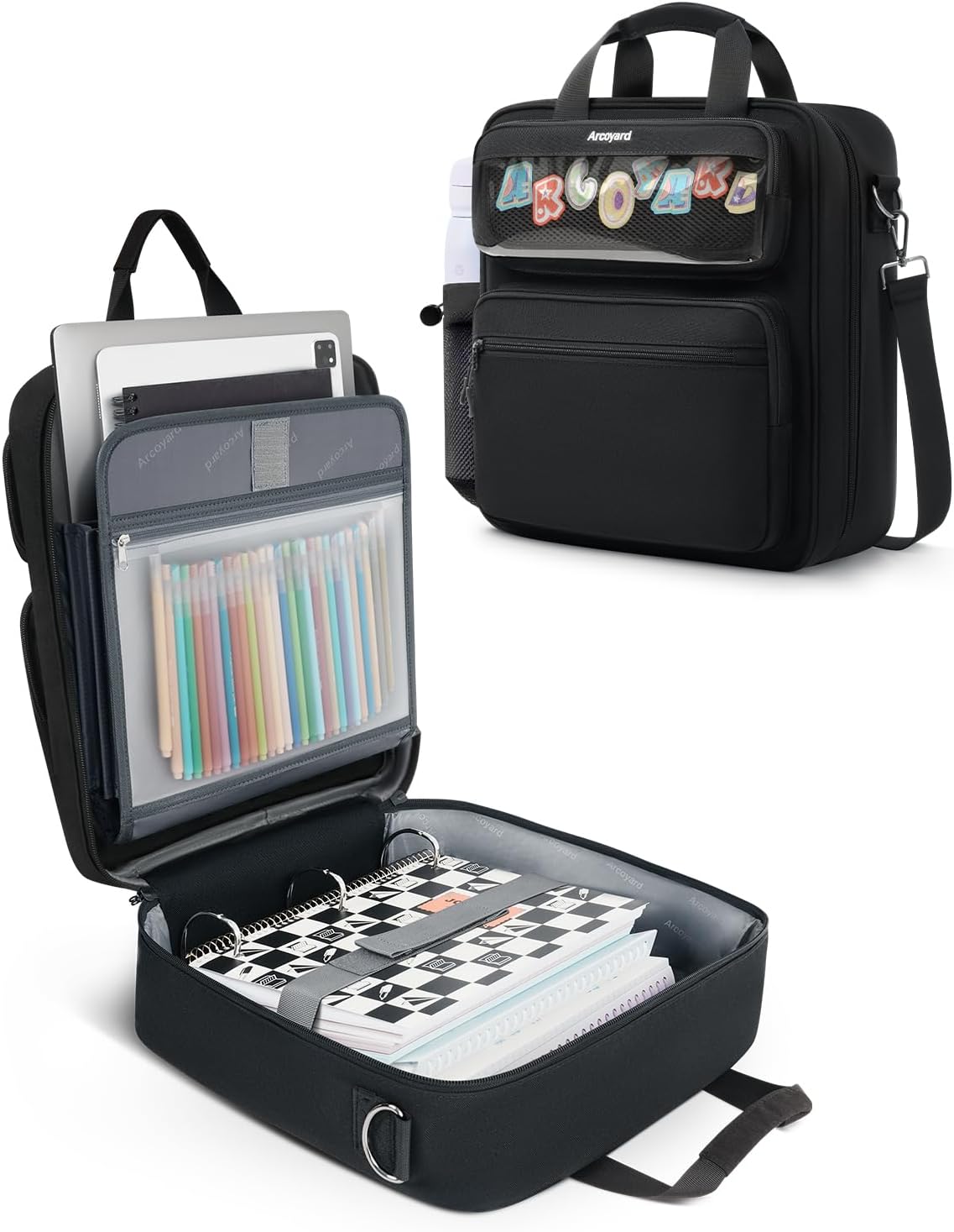 Zipper Binder 3 Ring with Ita Window for School & Office Use