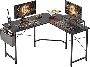 CubiCubi L Shaped Gaming Desk for Ultimate Gaming Experience