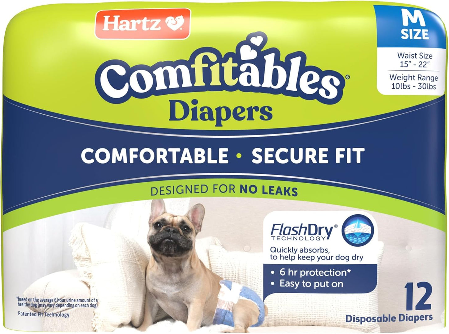 Hartz Comfitables Disposable Dog Diapers - Comfortable & Secure Fit!