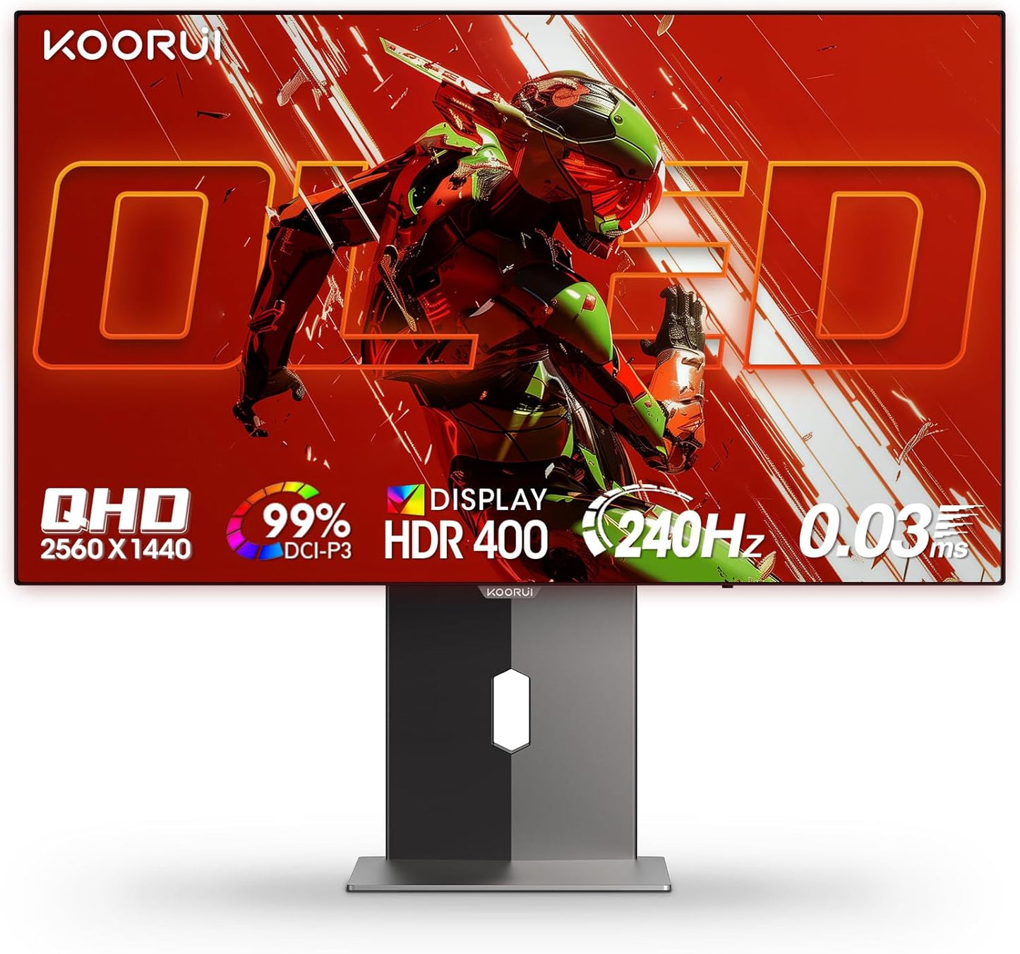 KOORUI 27 inch OLED Gaming Monitor with Stunning Visuals