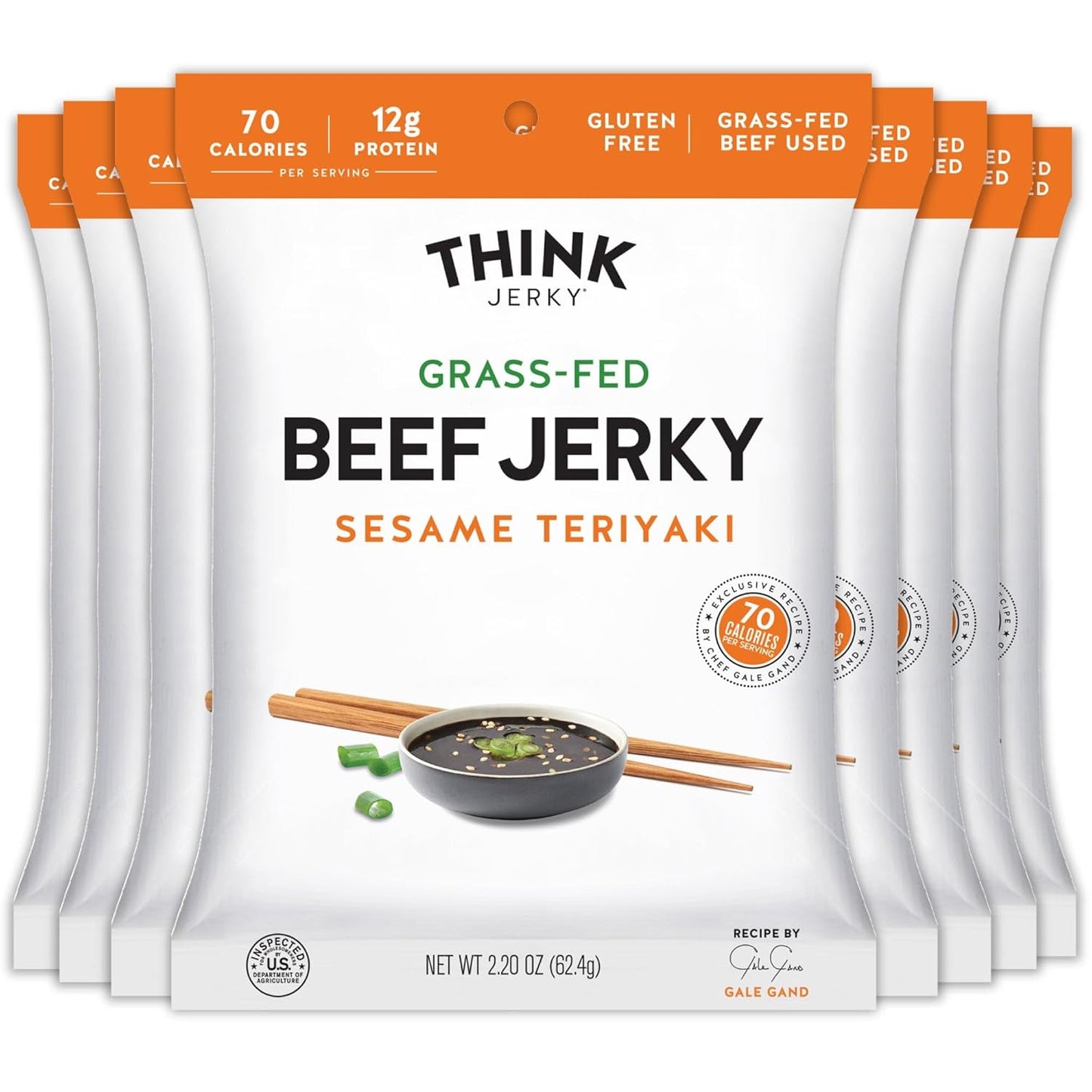 Think Jerky Sesame Teriyaki Beef Jerky - Healthy Gourmet Snack