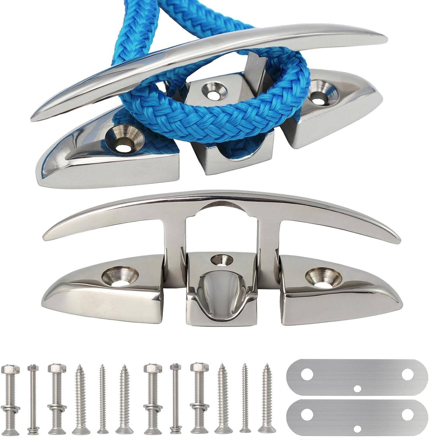 316 Stainless Steel Boat Folding Cleats for Dock and Boat Use
