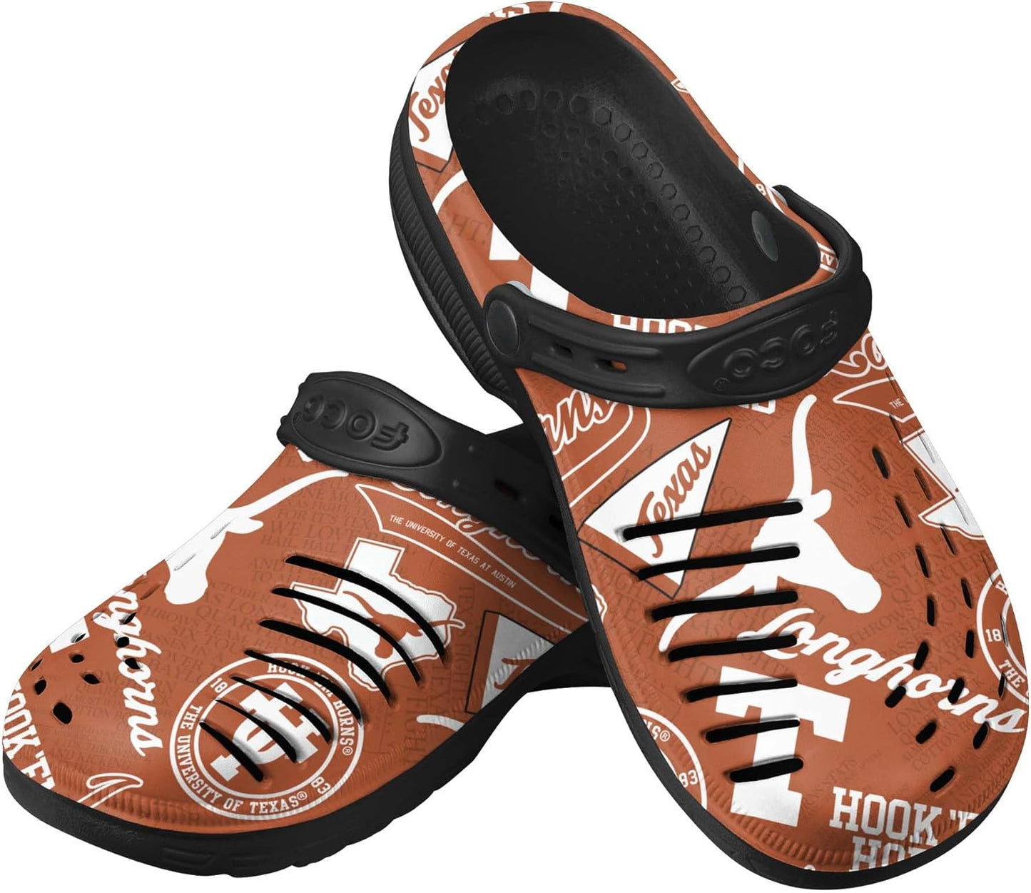 FOCO Men's NCAA College Team Logo Garden Water Sandals Clogs
