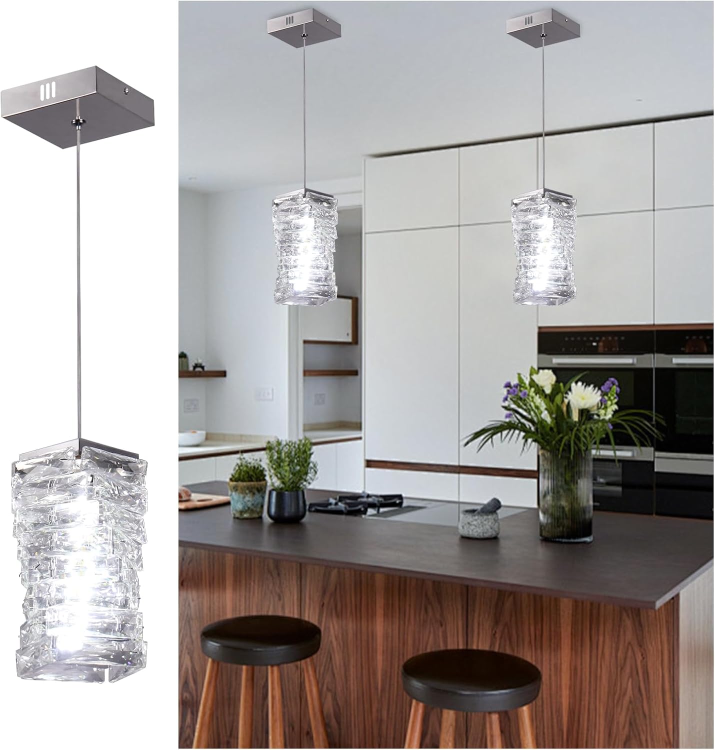 Crystal Pendant Light Fixture for Modern Home Decor Needs