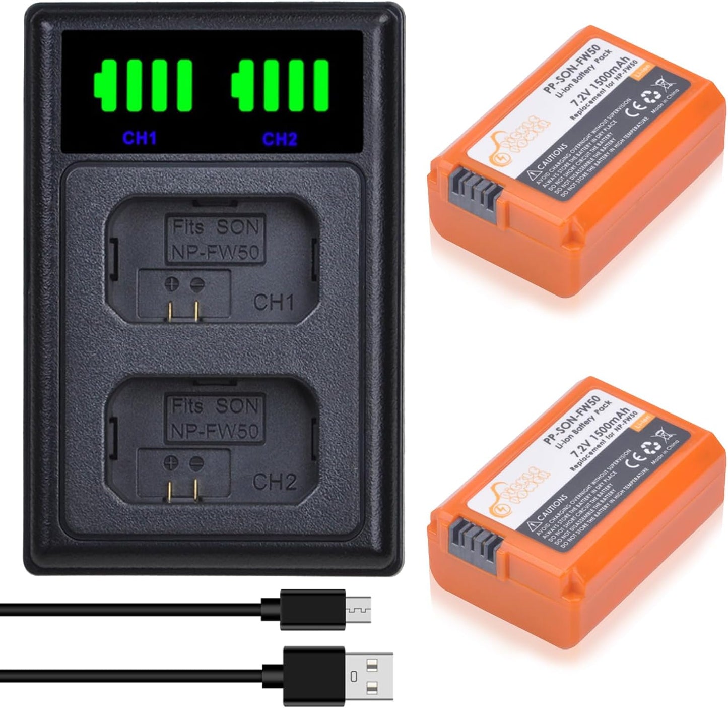 Pickle Power Dual Charger for Sony Cameras