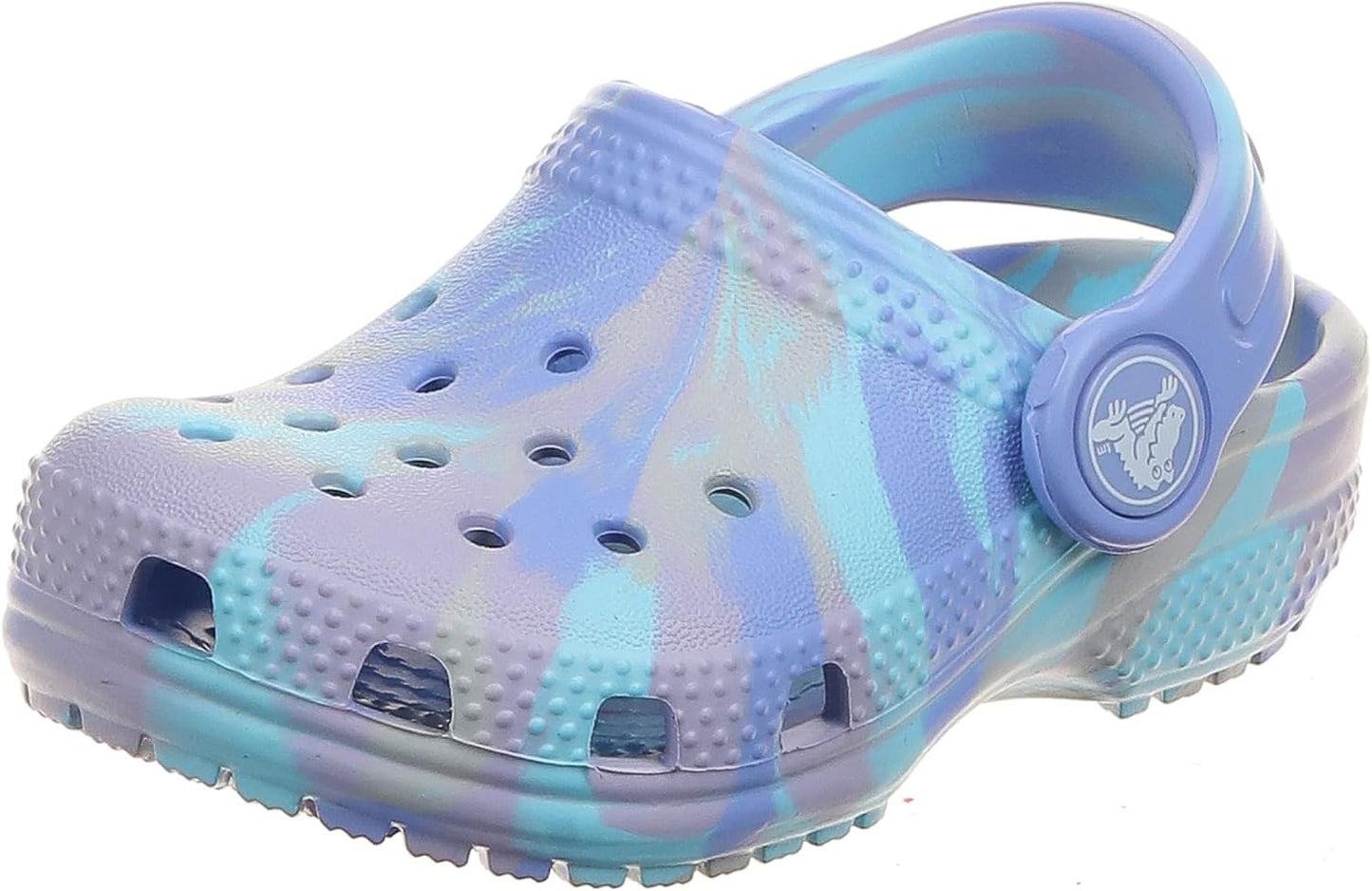 Crocs Kids Classic Marbled Tie-Dye Clogs for Fun and Comfort