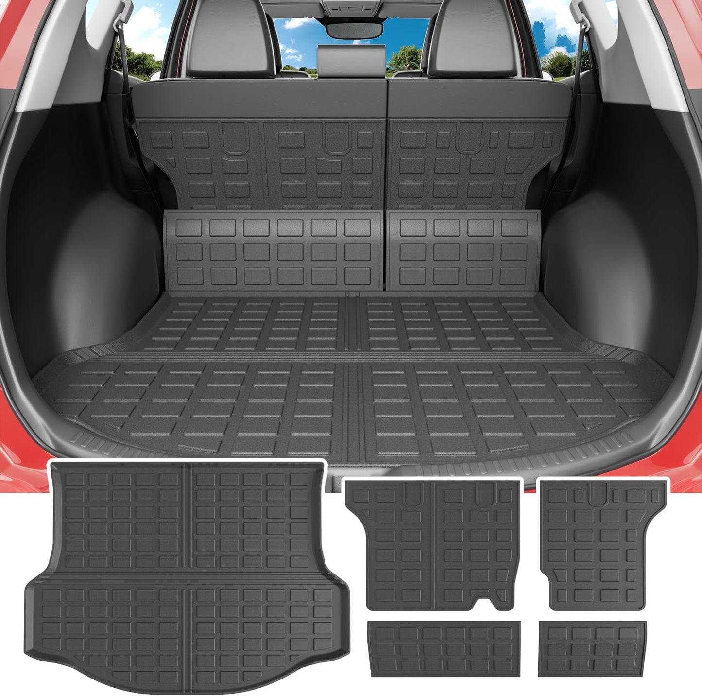 Trunk Mat Compatible with 2013-2018 Toyota RAV4 - All Weather