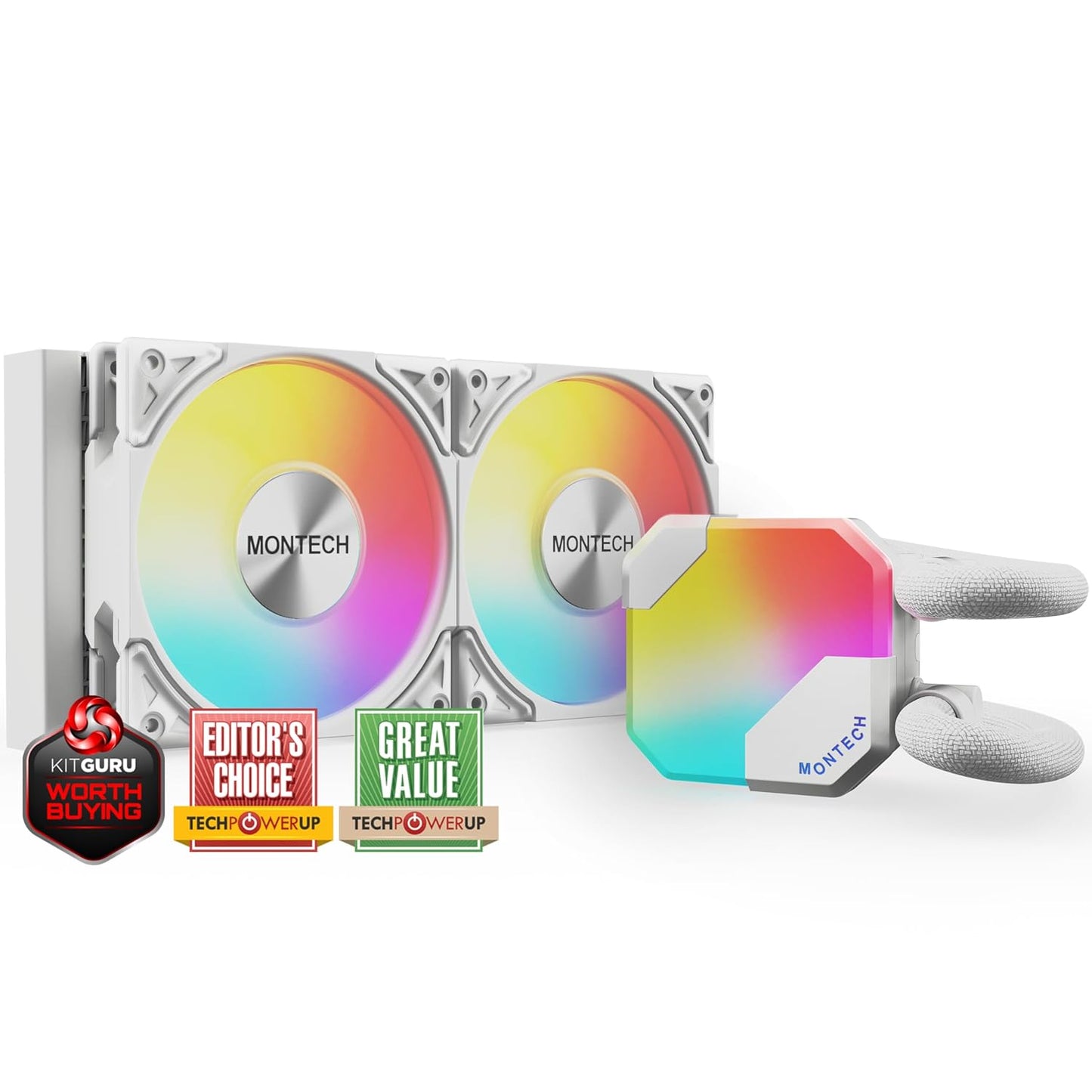 MONTECH HyperFlow ARGB 240 AIO CPU Liquid Cooler for Gaming