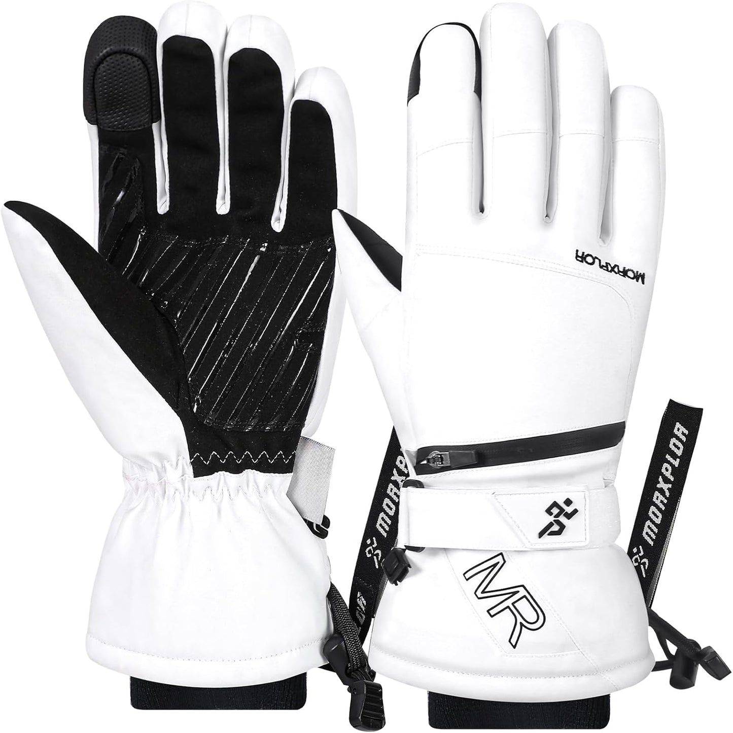Touchscreen Ski Snow Gloves, Insulated Warmth by MORXPLOR