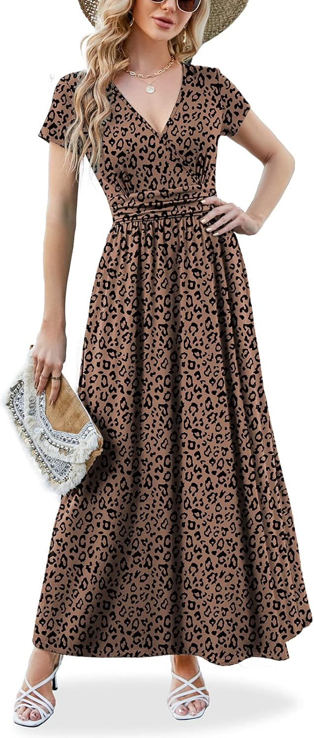 Elegant ANRILITA Maxi Dress with Pockets for Women Summer Style