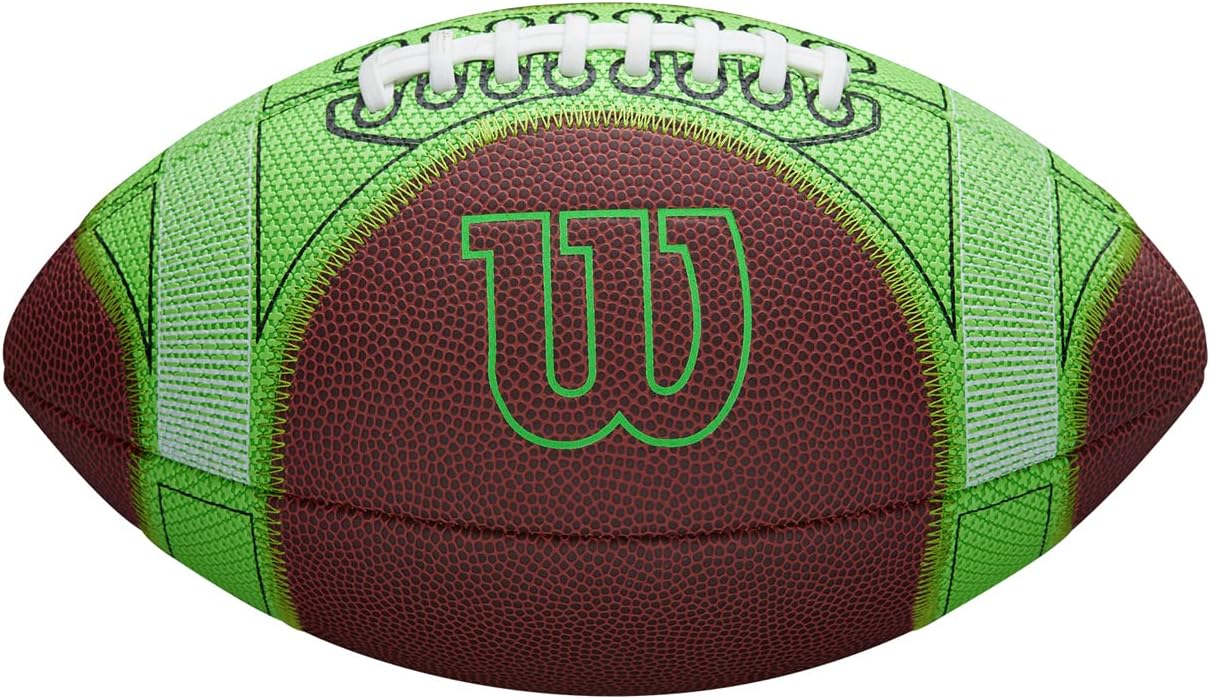 Wilson Hylite Football - Youth Size with Enhanced Visibility