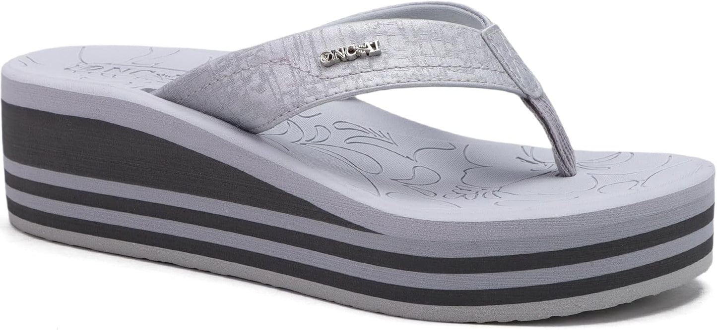 ONCAI Womens Platform Wedge Flip Flops for Summer Style