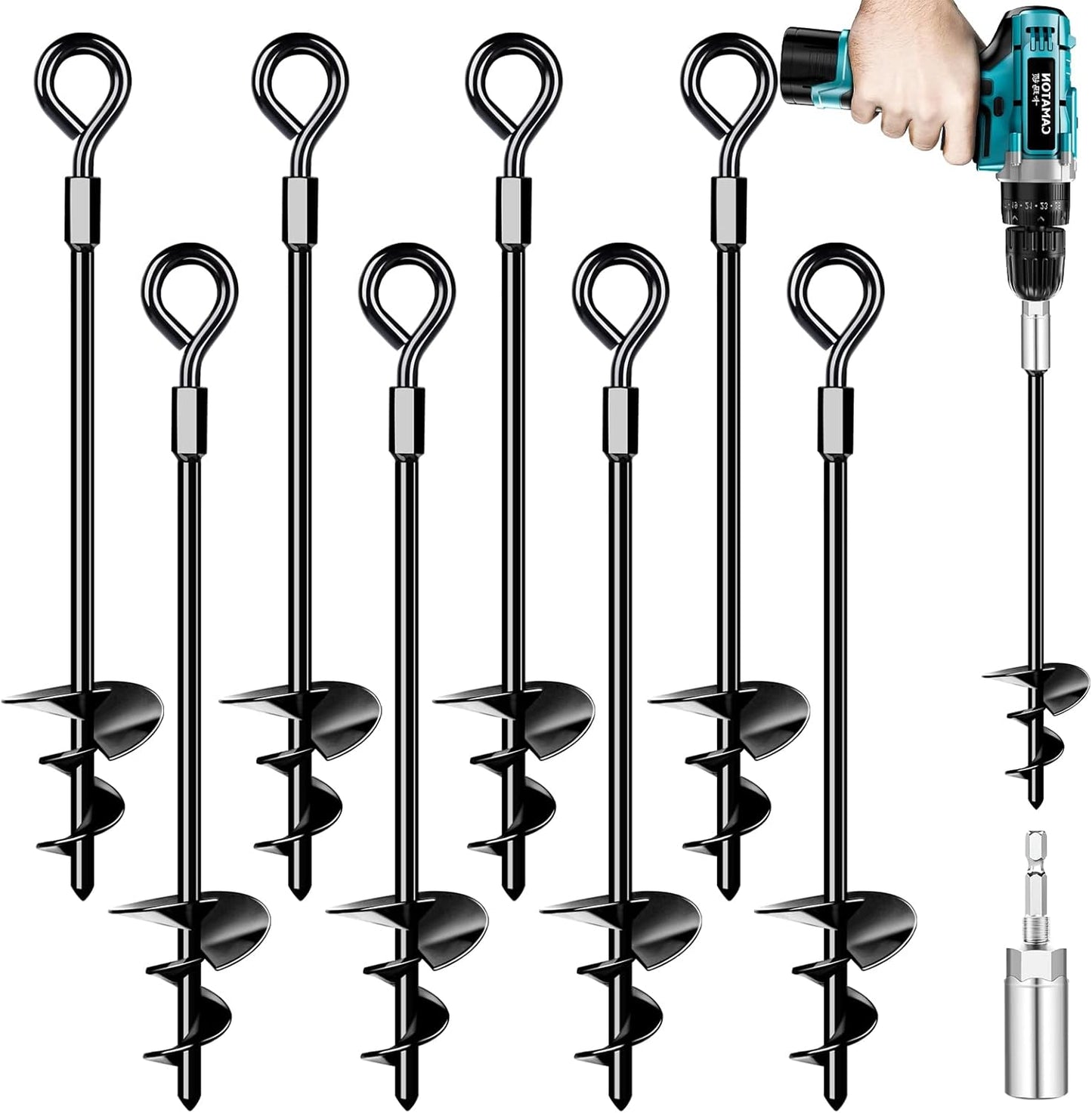 Heavy Duty Ground Anchors for Trampolines and Swing Sets