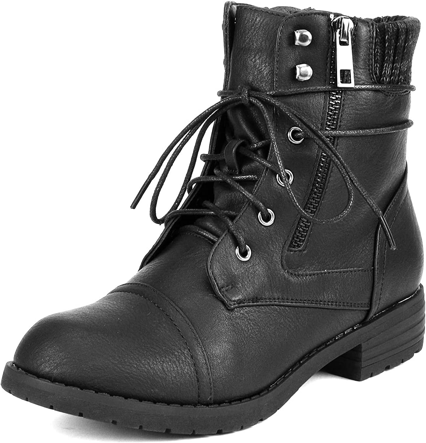 DREAM PAIRS Women's Lace Up Combat Boots for Stylish Comfort